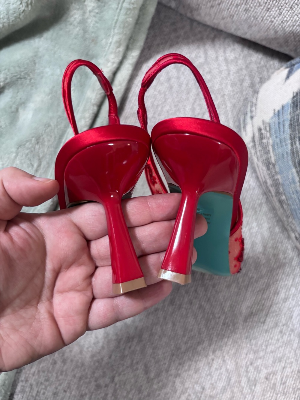 ✨Nikki Red Betsey Johnson Heels Size 8.5 - Picture 10 of 12